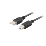 Cablu de date, Lanberg, USB-A, Negru