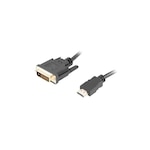 Cablu adaptor Lanberg HDMI(M) – DVI-D(M)(24+1) 3m, 4K, negru