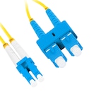 Cablu retea fibra optica cu lungime 2 m si conectori SC/UPC-LC/UPC, Lanberg Z43316, SM, DUPLEX 3.0MM G657A1 LSZH, galben Galben 2 m