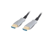 Cablu HDMI 50m prin fibra optica, 4K, Lanberg CA-HDMI-20FB-0500-BK 1 Cablu HDMI 50m prin fibra optica, 4K, Lanberg CA-HDMI-20FB-0500-BK