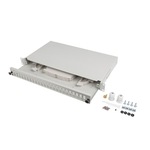 Sertar fibra optica cu accesorii pentru rack, Lanberg, ABS, 24 x SC, 19″, 1U, Gri