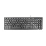 Tastatura, Natec, Discus 2 Slim, standard, cu cablu, negru, USB 2.0, 424g