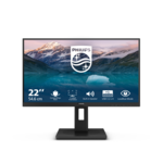 Monitor Philips LED VA 22″, FHD, 75Hz, 4ms GtG, HDMI, DP 1.2, FlickerFree, Pivot, USB hub, Negru, 222S9JML
