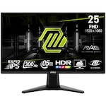 Monitor MSI MAG 255XF, IPS, 24.5 inch, Full HD, 1920 x 1080, HDMI, DisplayPort, 300Hz, 0.5 ms, Negru