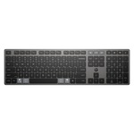 Tastatura wireless HP 725, pelnoymiarowy, gri, utilizare acasa/birou