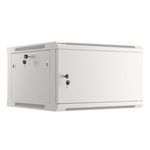 Cabinet de perete, Lanberg, 6U, 19″, IP20, 600 x 600 x 379 mm, Alb