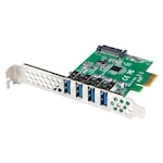 Card de extensie PCI Express la 4 x USB 3.1, Lanberg 42453, cu suport Low Profile