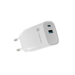 Incarcator telefon Natec Ribera, 30W, USB-A, USB-C, alb, 82x39x33mm