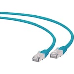 Cablu S/FTP GEMBIRD Cat6a, LSZH, cupru, 0.5 m, verde, AWG27, dublu ecranat PP6A-LSZHCU-G-0.5M