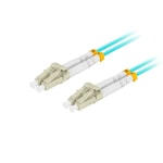 Cablu de corectie fibra optica Lanberg, MM LC/UPC-SC/UPC, Duplex 3.0 mm, OM3, 2 m, Multicolor