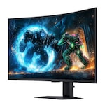 Monitor curbat Samsung Odyssey G7 G75F 37″, VA LED, 4K (3840 x 2160), 165Hz, 1ms, 1x DisplayPort, 2 x HDMI, 2 x USB 2.0, Eye Saver & Flicker Free, Negru