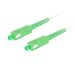 Cablu retea fibra optica cu lungime 20 m si conectori SC/APC-SC/APC, Lanberg Z43086, SM, SIMPLEX 3.0MM G657A2 LSZH, alb
