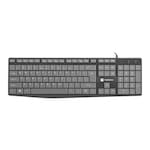 Tastatura Natec NKL-1507, cu cablu, EN, Gri