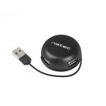 Hub, Natec, 4 x USB, Negru