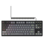 Tastatura Lorgar Azar 514TKL, Wired RGB Negru/Gri
