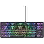 Tastatura Gaming Mecanica TKL Trust GXT864 CADA, switch tactile Huano, full RGB, negru