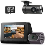 Camera auto DVR 70mai T800 4K , Senzori Sony Starvis 2 , cu 3 obiective (Fata 4K +Interior 1080p )+ camera spate 70mai RC24 Full HD, Display 1.4″,Card Micro SD 256GB inclus , 146 FOV, ADAS, GPS, Night Vision,Wi-Fi