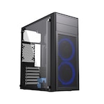 Carcasa PC, Gembird, Midi Tower, USB/USB-C, HD Audio, Negru