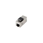 Cuplaj modular , Lanberg , Feed/Thru Keystone RJ45->RJ45 FTP cat6 , gri