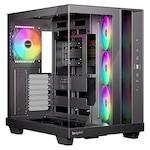 Carcasa PC, Be quiet, LIGHT BASE 500 LX, iluminare ARGB, negru, ATX, Middle Tower, 432x305x436mm