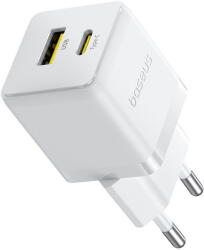 Incarcator de perete Baseus Palm, 2in1, 30W, USB, Type C, Alb Lunar