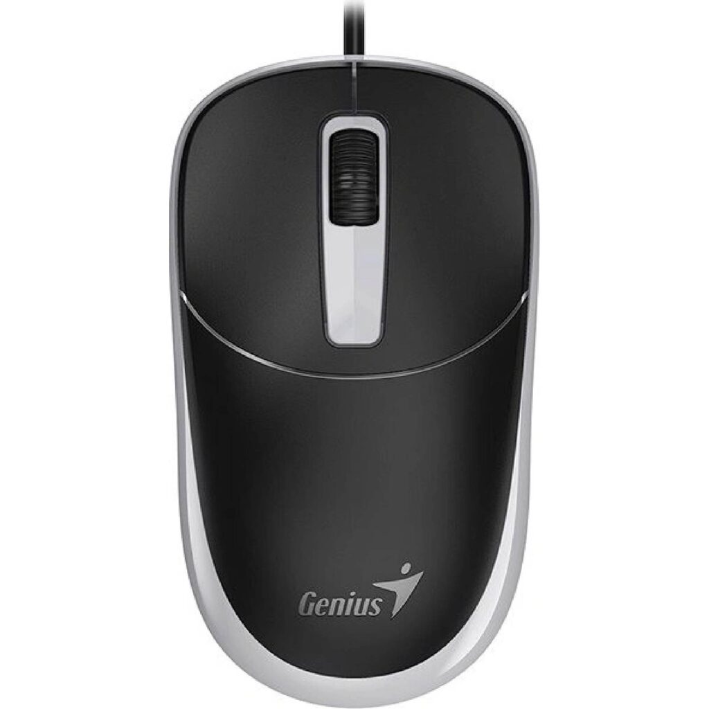 Mouse cablat Genius DX-123, 1200DPI, negru/gri