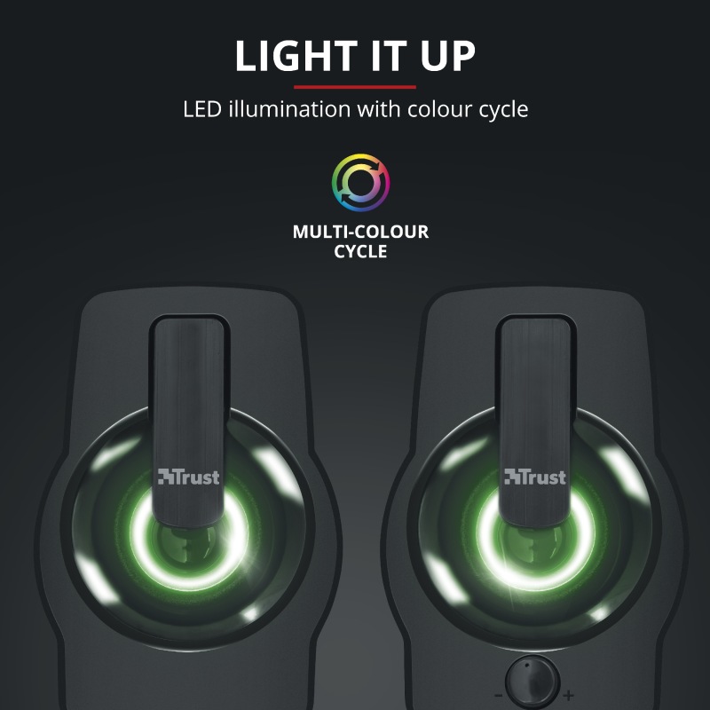 Boxe Trust Gemi RGB 2.0, Negru 3 Boxe Trust Gemi RGB 2.0, Negru - imagine 3