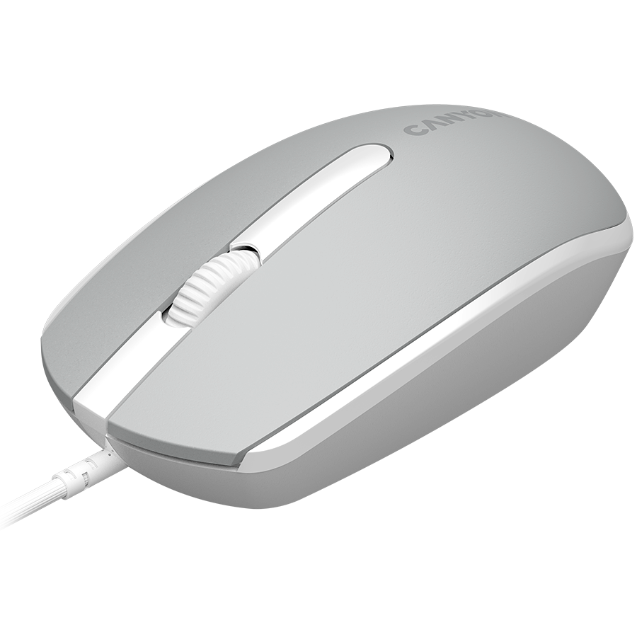 Mouse, Canyon, DPI 1000, USB, 1.5 m, Gri 2 Mouse, Canyon, DPI 1000, USB, 1.5 m, Gri - imagine 2