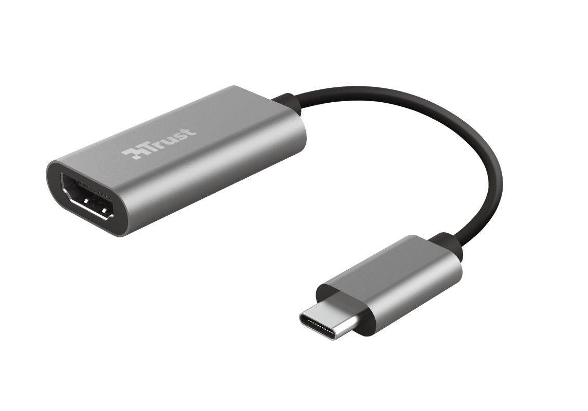 Adaptor Trust Dalyx USB-C - HDMI, 2.0 (4k 60Hz), conectare Laptop la Monitor,TV, MacBook, PC, Laptop, Chromebook- argintiu 1 Adaptor Trust Dalyx USB-C - HDMI, 2.0 (4k 60Hz), conectare Laptop la Monitor,TV, MacBook, PC, Laptop, Chromebook- argintiu