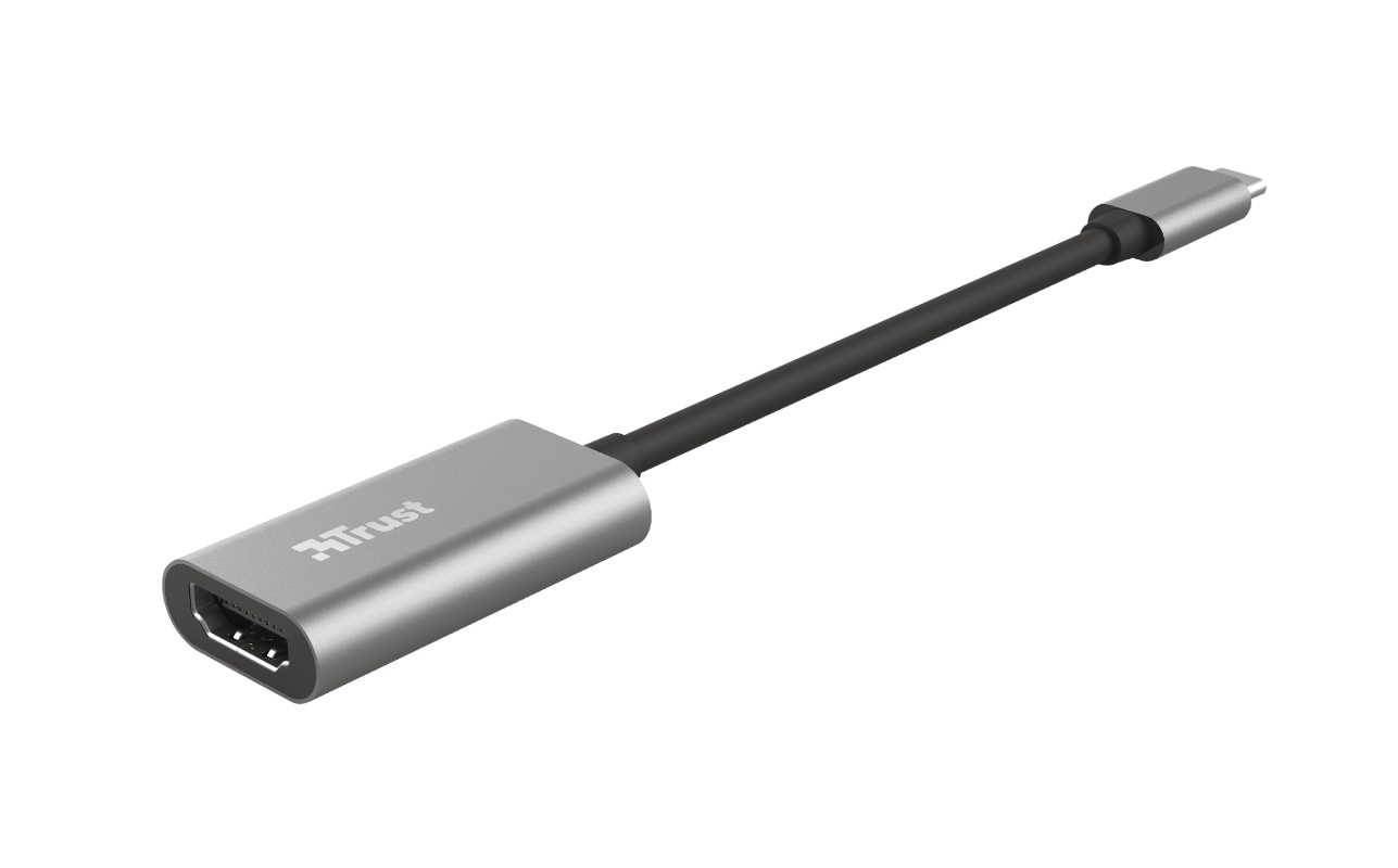 Adaptor Trust Dalyx USB-C - HDMI, 2.0 (4k 60Hz), conectare Laptop la Monitor,TV, MacBook, PC, Laptop, Chromebook- argintiu 2 Adaptor Trust Dalyx USB-C - HDMI, 2.0 (4k 60Hz), conectare Laptop la Monitor,TV, MacBook, PC, Laptop, Chromebook- argintiu - imagine 2