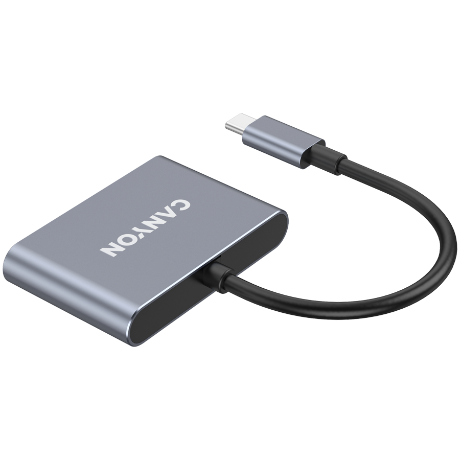 Hub USB-C Canyon CNS-TDS3, 3 porturi, 3.2, gri inchis 3 Hub USB-C Canyon CNS-TDS3, 3 porturi, 3.2, gri inchis - imagine 3