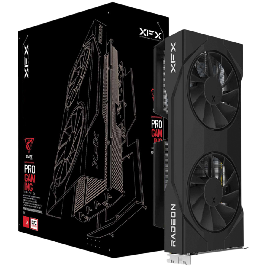 Placa video XFX Swift AMD Radeon™ RX 9060 XT OC Gaming Edition, 8GB GDDR6, 128-bit