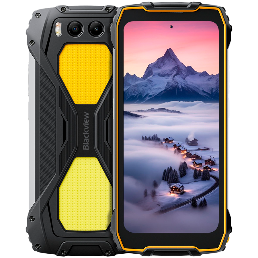 Telefon mobil Blackview BV7300, 4G, 18GB Ram(6GB + 12GB extensibili), 256GB,8 nuclee, 6.67” HD+, Android 14, 15000mAh, Rezistent/anti-picatura/impermeabil, Deblocare amprenta/Fata ID/NFC, Portocaliu