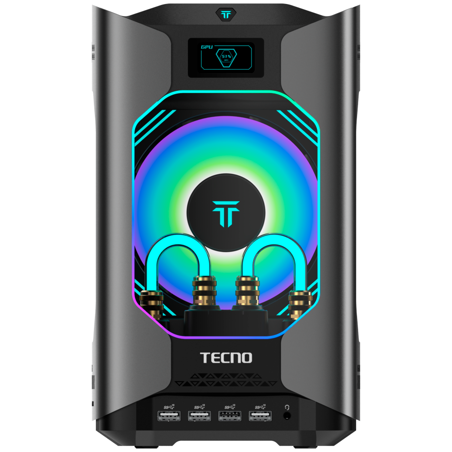 TECNO PC MEGAMINI GAMING G1 Intel i9-13900H DDR5 32Gb SSD 1Tb RTX4060 8Gb Water Cooling WiFi 6 BT 5.2 RJ45 2.5G 2xUSB 3.2 2xUSB 3.1 2xUSB2.0 1xThunderbolt 1xTypeC Full 2xHDMI 1xSD3.0 1xOculink 63Gb/s 1x3.5 Windows11 - imagine 2
