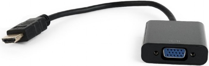 Gembird adapter HDMI-A M – VGA F, on cable, black