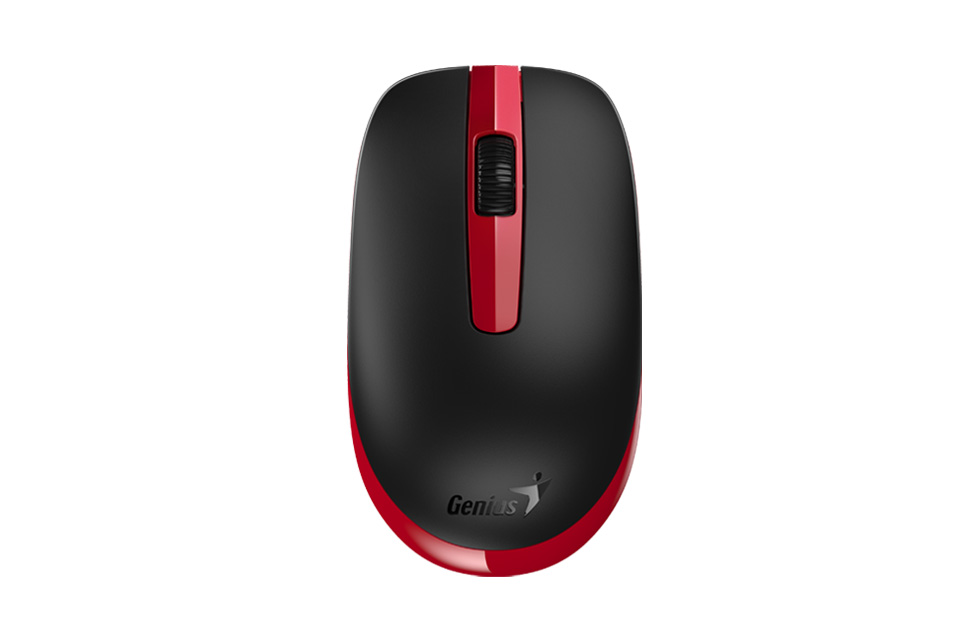 MOUSE Genius, „NX-7007″, PC sau NB, wireless, 2.4GHz, optic, 1200 dpi, butoane/scroll 3/1,, rosu, „31030026404”