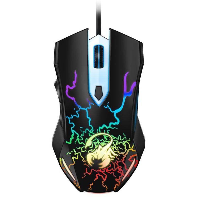 Mouse gaming, Genius, Iluminare RGB, Negru