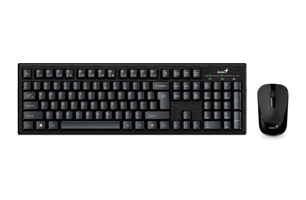 Kit tastatura si mouse Genius KM-810, wireless,Negru