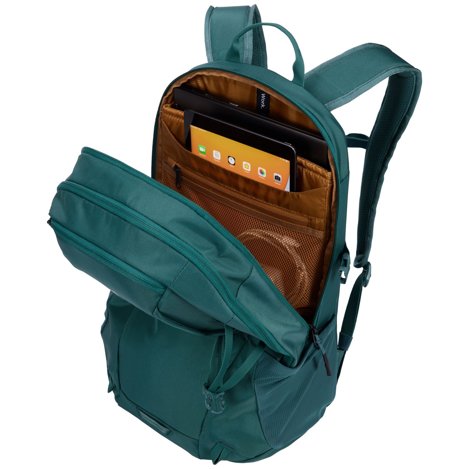 Rucsac Thule Enroute, 30 l, pentru notebook de max. 15.6 inch, 2 compartimente, buzunar lateral x 2, waterproof, nylon, verde 4 Rucsac Thule Enroute, 30 l, pentru notebook de max. 15.6 inch, 2 compartimente, buzunar lateral x 2, waterproof, nylon, verde - imagine 4