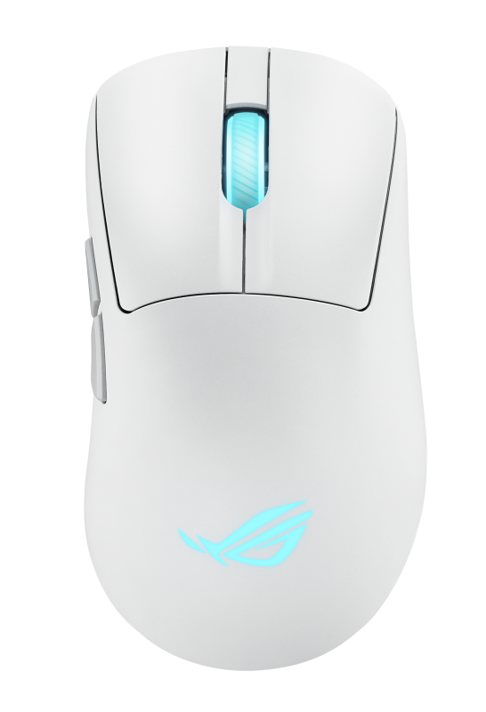 Mouse Gaming Wireless ASUS ROG KERIS II ORIGIN, 42000DPI, Senzor Optic ROG AimPoint Pro, ROG Micro Switch II, ROG SpeedNova 8K Wireless Technology, 65gr. Alb
