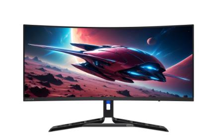 Monitor Gaming LED VA Lenovo Legion R34w-30 34″, WQHD (3440×1440), 180Hz, 0.5ms (MPRT), AMD FreeSync™ Premium, 1500R, Boxe 3W x2, 2x HDMI, Display Port, VESA, negru