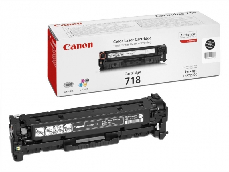 Cartus Canon CRG-718Bk Negru