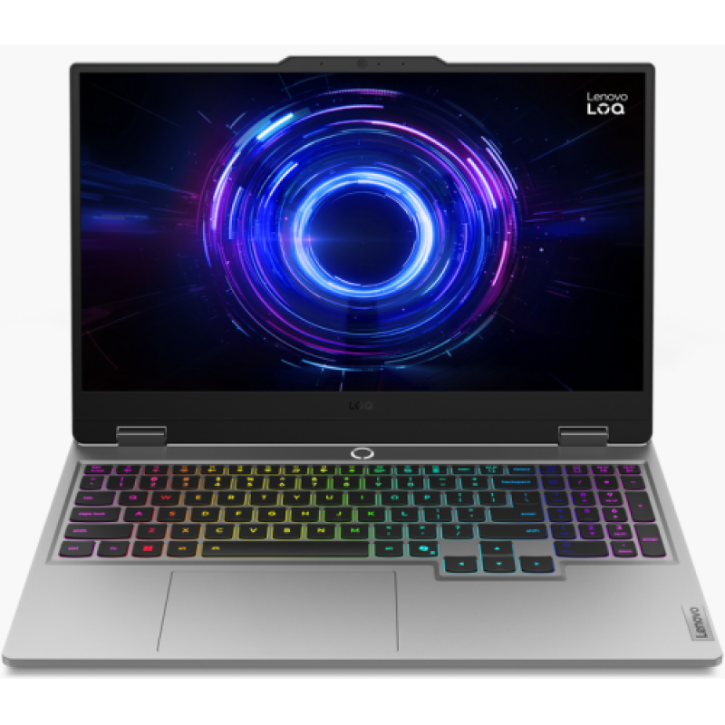 Laptop Gaming Lenovo LOQ 15IRX10 cu procesor Intel® Core i5-13450HX pana la 4.6GHz, 15.6″ FHD, IPS, 144Hz, 16GB DDR5, 1TB SSD, NVIDIA® GeForce RTX™ 5050 8GB GDDR7, NO OS, Luna Grey