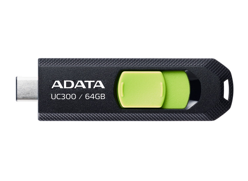 Memorie USB ADATA UC300, 64GB, USB Type-C, Black-Green