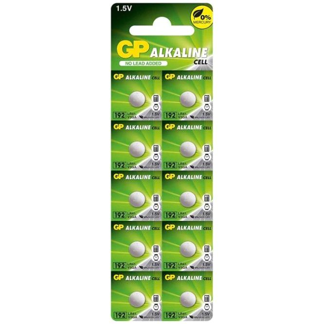 Baterii Alcaline GP CELL AG3, 1.5V, 10 buc