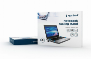 Stand Gembird notebook 15", sita metal, fan 12cm, LED light, Negru, NBS-1F15-04 1 Stand Gembird notebook 15", sita metal, fan 12cm, LED light, Negru, NBS-1F15-04