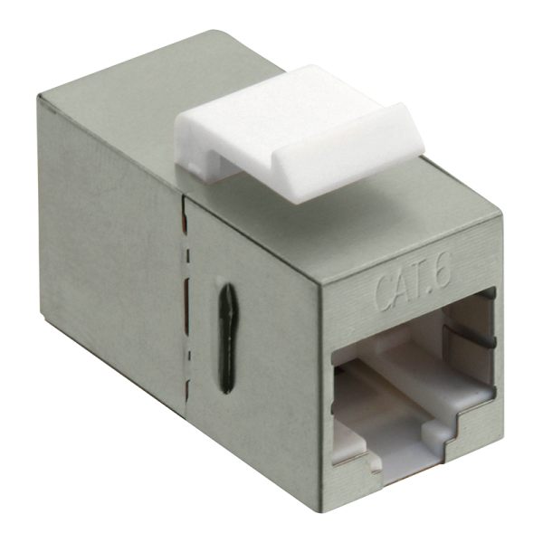 CUPLA RJ-45 LOGILINK pt. cablu FTP, SFTP, Cat6, 2 x RJ-45 (T), ecranat, metal, keystone, latime 14.6mm, „NK4011”