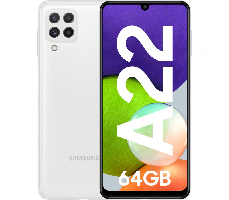 Telefon mobil Samsung Galaxy A22, Dual SIM, 64GB, 4G, White