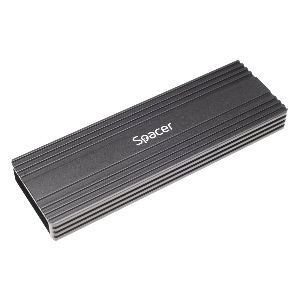 RACK extern SPACER, pt. SSD M.2 PCIe NVME, interfata PC USB 3.1 Type C, Striat, aluminiu, negru, „SPRK-M2TYPEC-05” (timbru verde 0.8 lei)