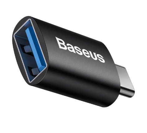 Adaptor Baseus Ingenuity Mini OTG USB-C USB-A 3.1 Negru